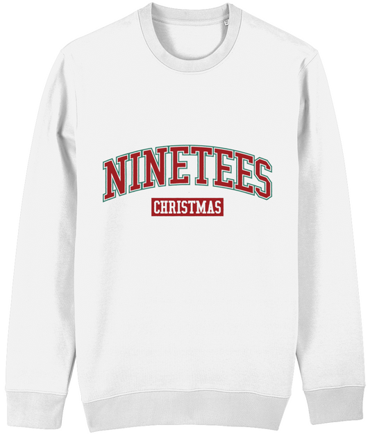 NINETEES CHRISTMAS VARSITY SWEATER