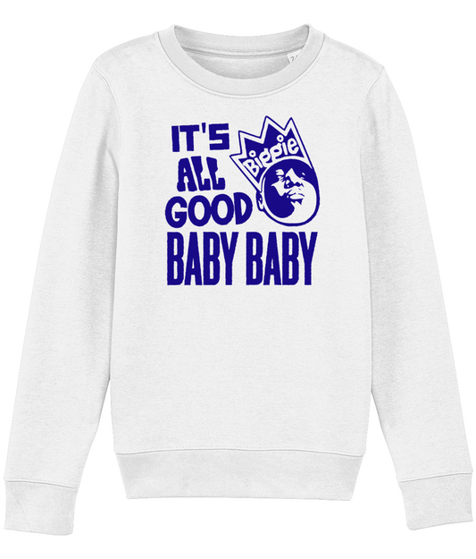 BABIES SWEATSHIRT BIGGIE BABY BLUE