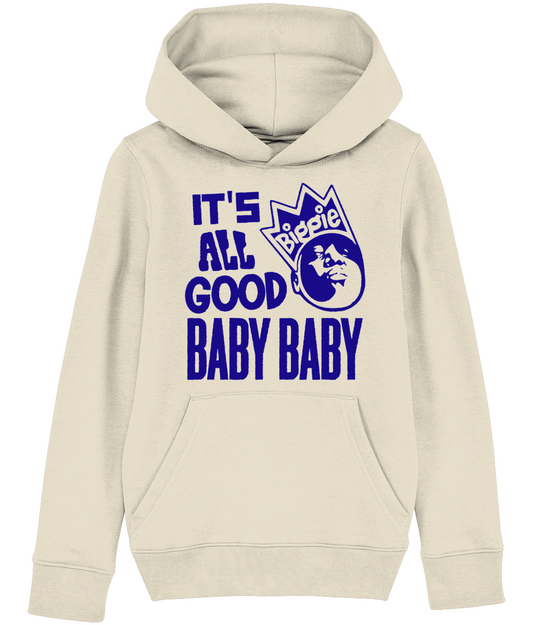 KIDS HOODIE BIGGIE BABY BLUE