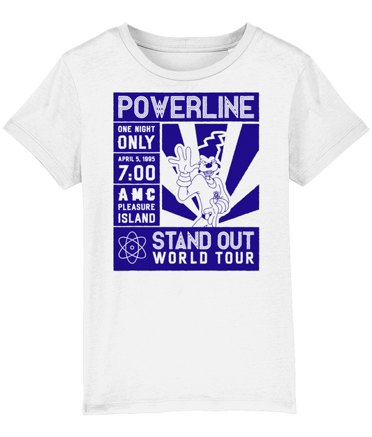 KIDS T-SHIRT POWERLINE WORLD TOUR BLUE