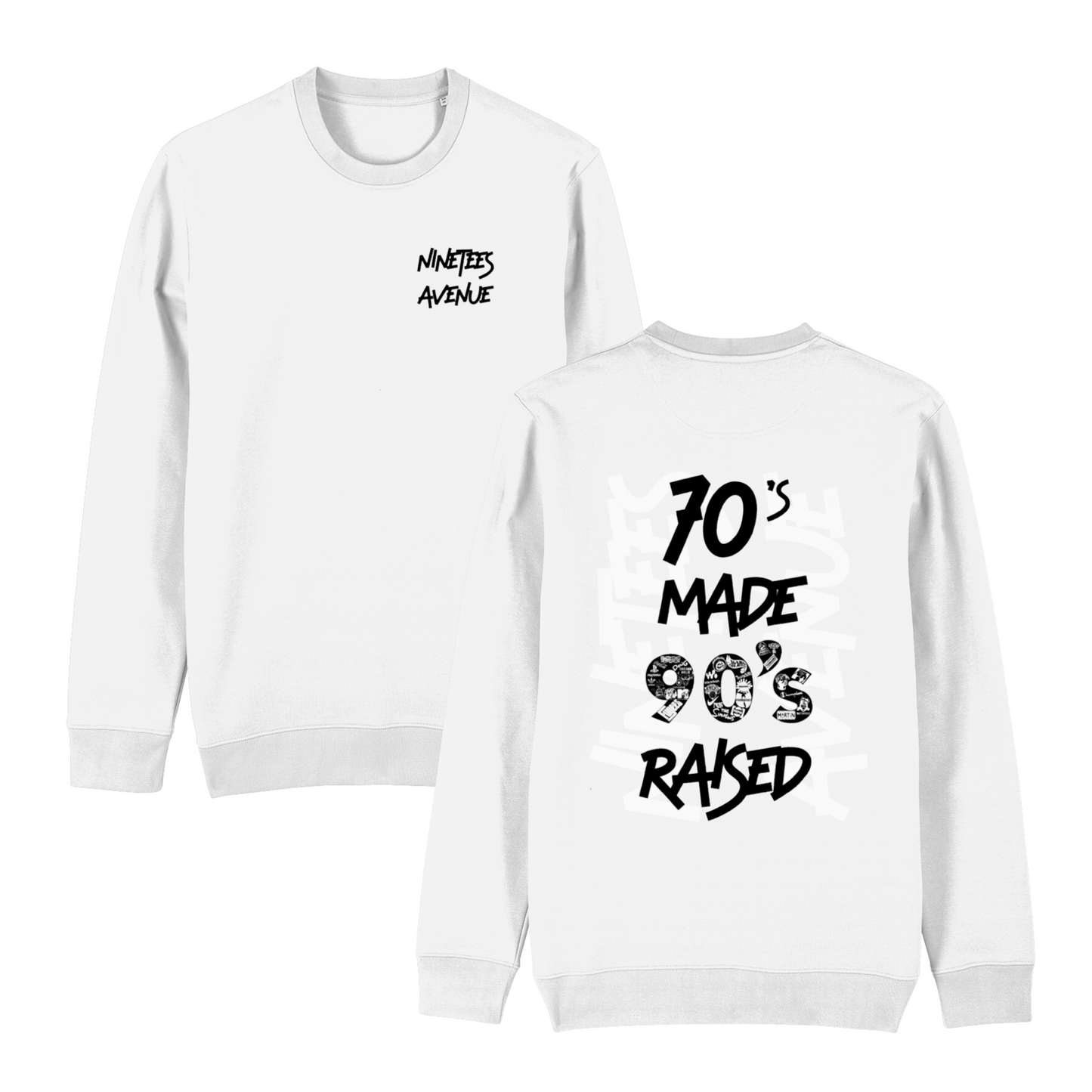 NINETEES ESSENTIALS 70S MADE 90S RAISED SWEATSHIRT