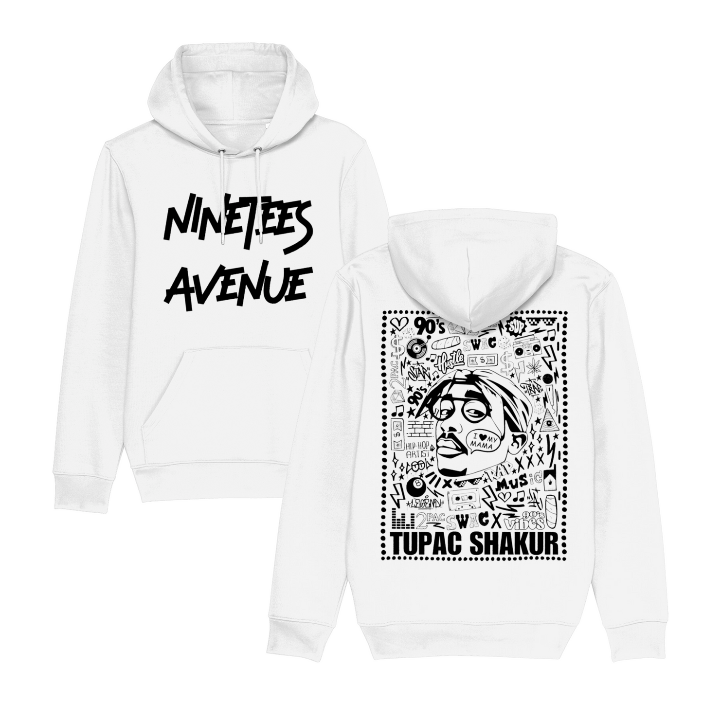 HOODIE TUPAC BLACK #6