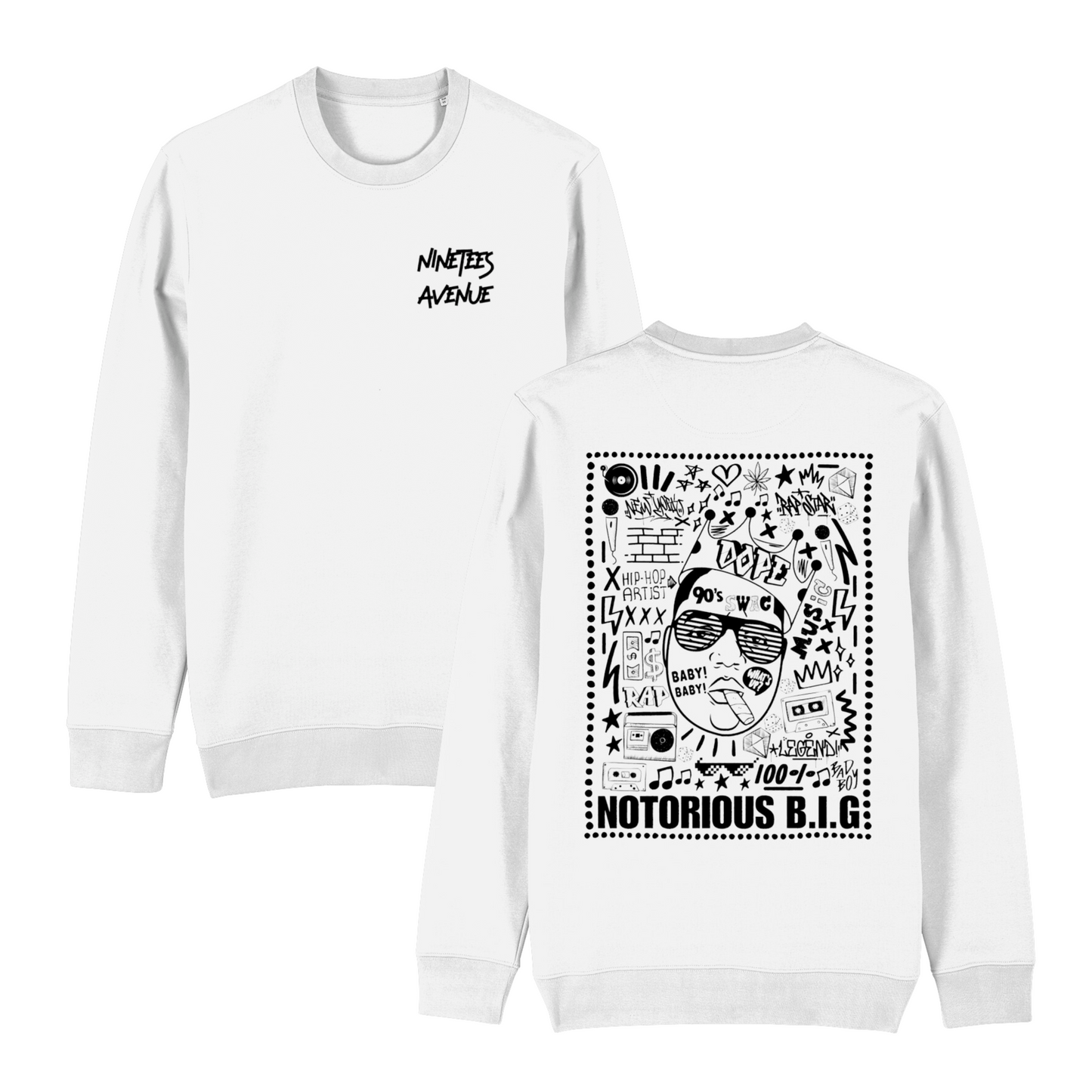 SWEATSHIRT BIGGIE BLACK