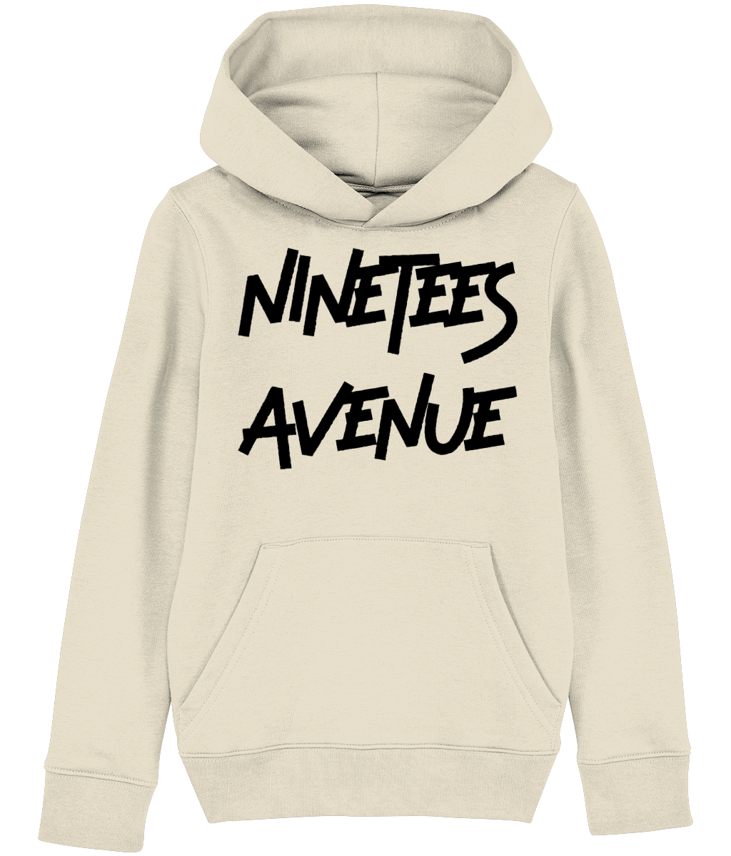 KIDS NINETEES ESSENTIALS BLACK-O-HOODIE