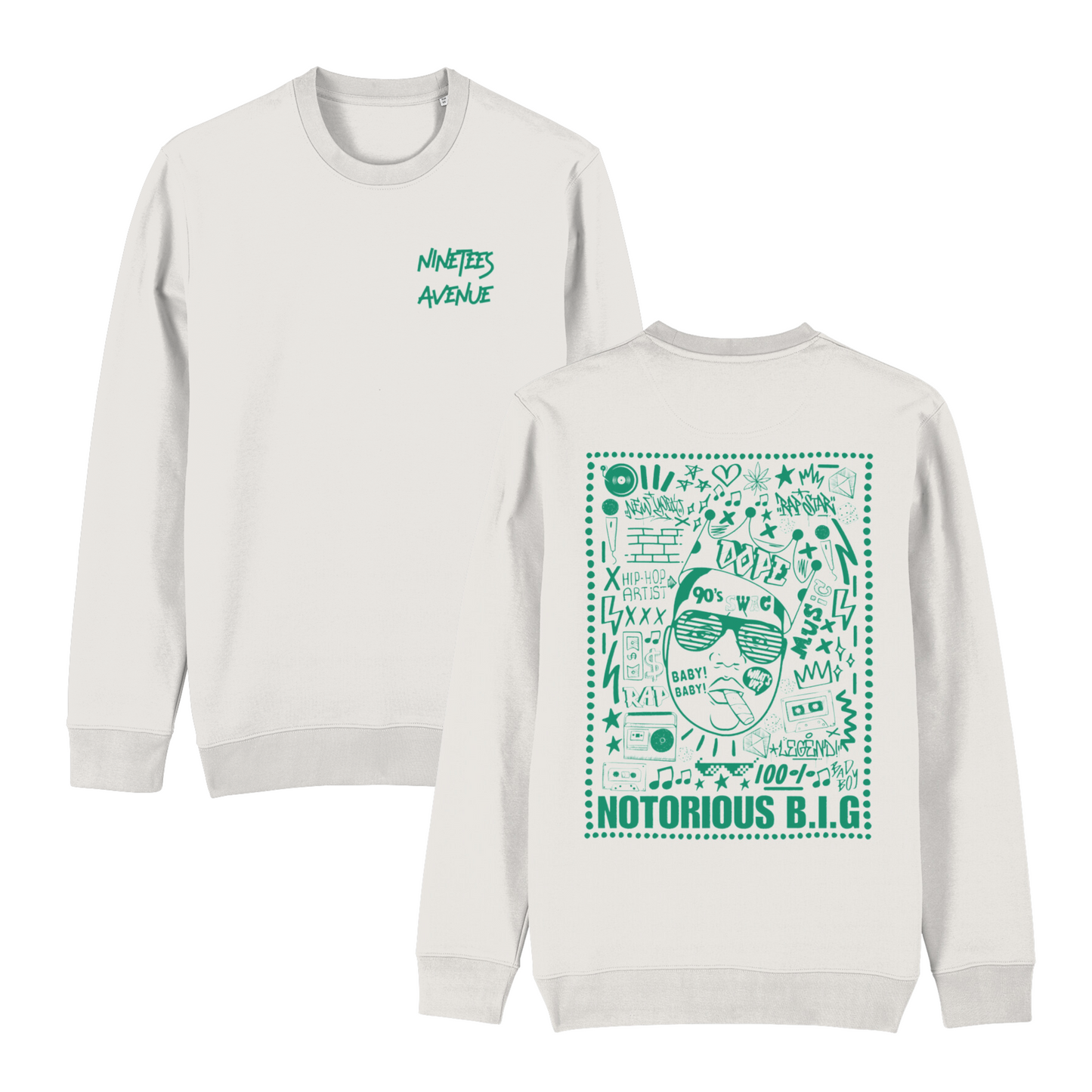 SWEATSHIRT BIGGIE GREEN