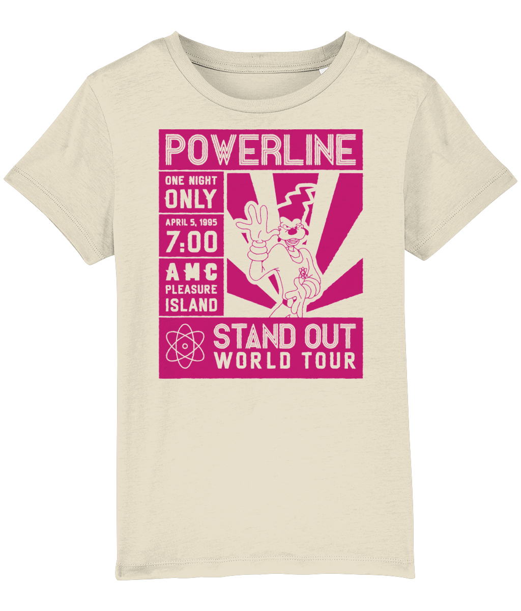 KIDS T-SHIRT POWERLINE WORLD TOUR RED