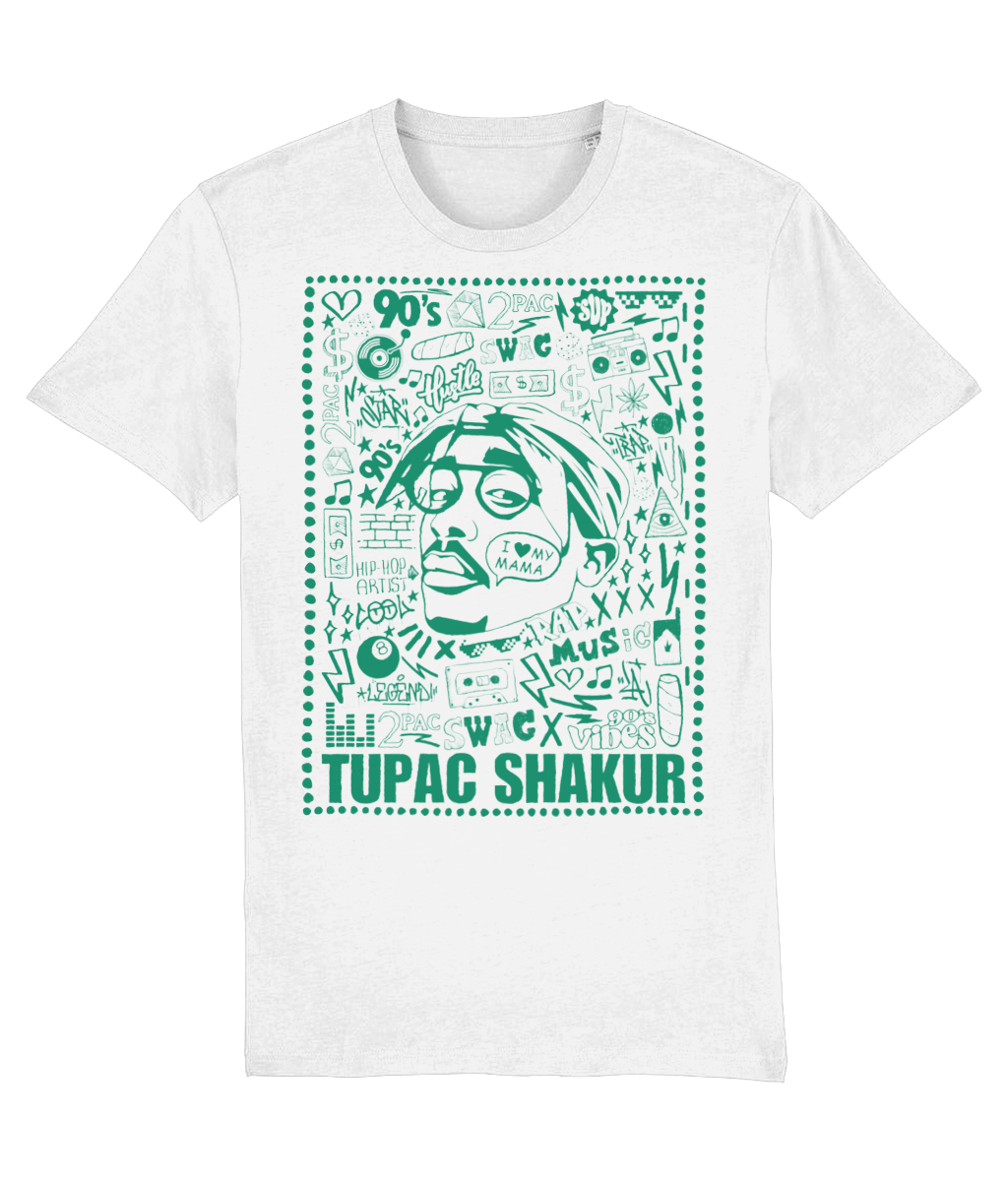 T-SHIRT TUPAC GREEN #6