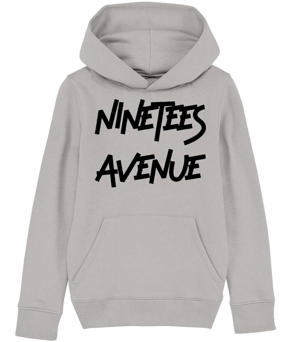 KIDS NINETEES ESSENTIALS BLACK-O-HOODIE