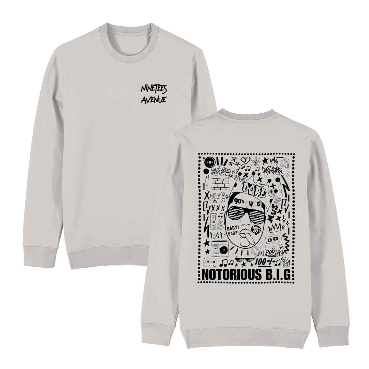 SWEATSHIRT BIGGIE BLACK