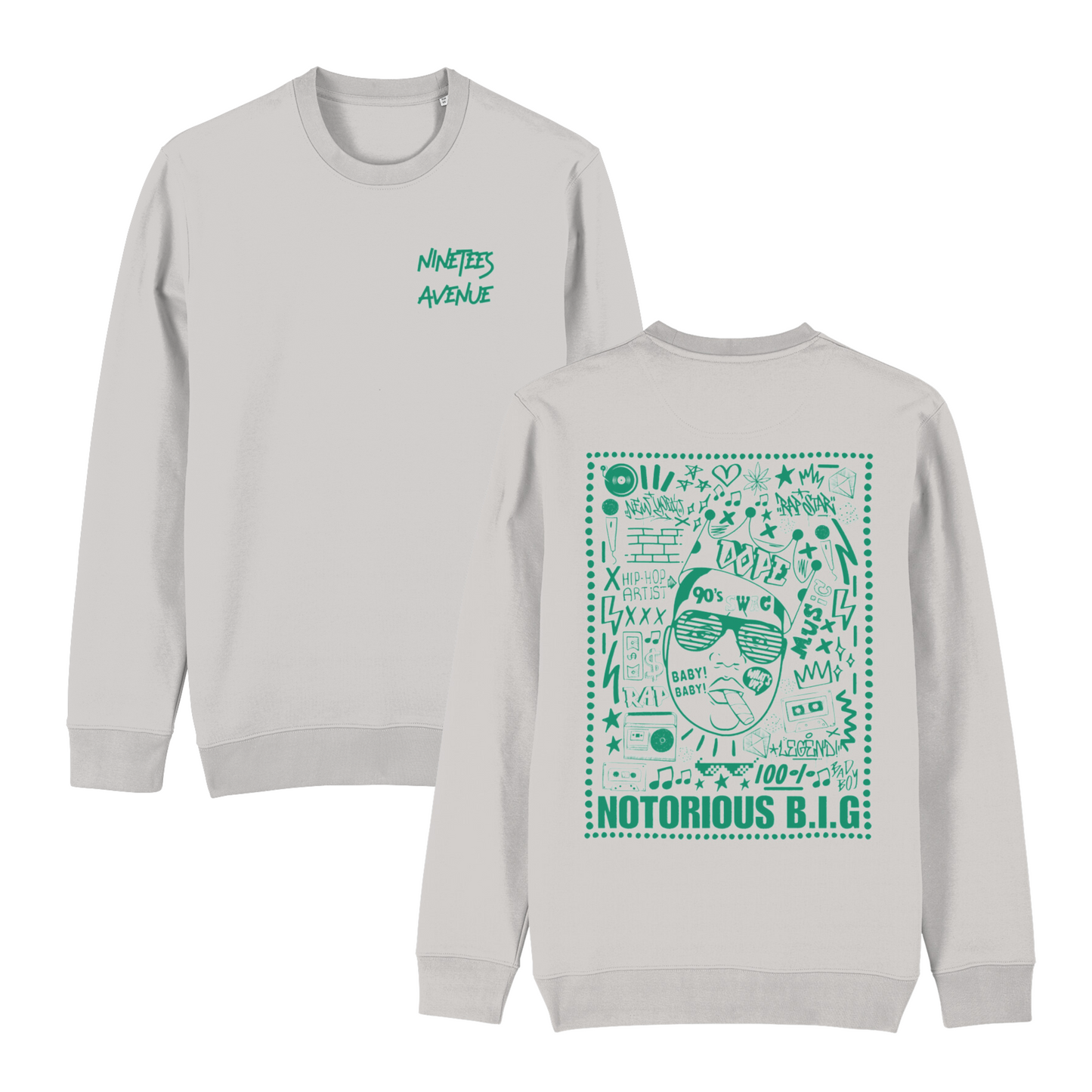 SWEATSHIRT BIGGIE GREEN