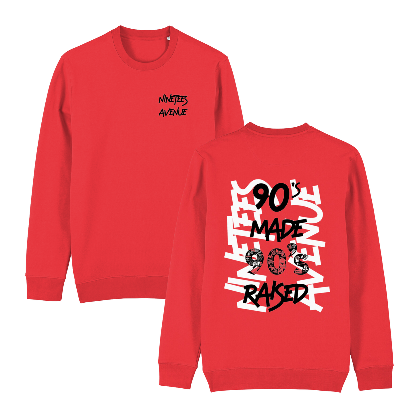 NINETEES ESSENTIALS 90S MADE 90S RAISED SWEATSHIRT