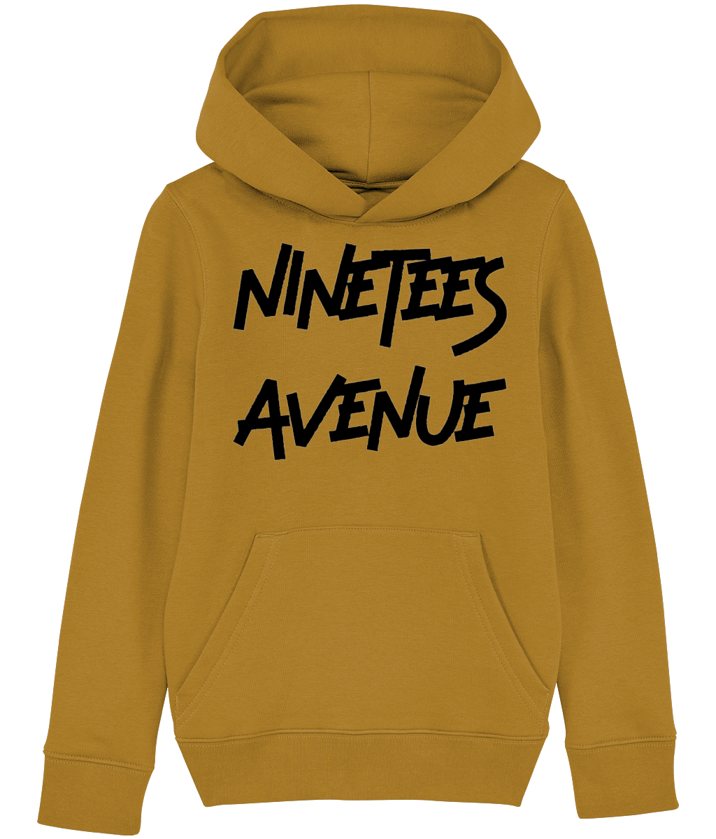 KIDS NINETEES ESSENTIALS BLACK-O-HOODIE