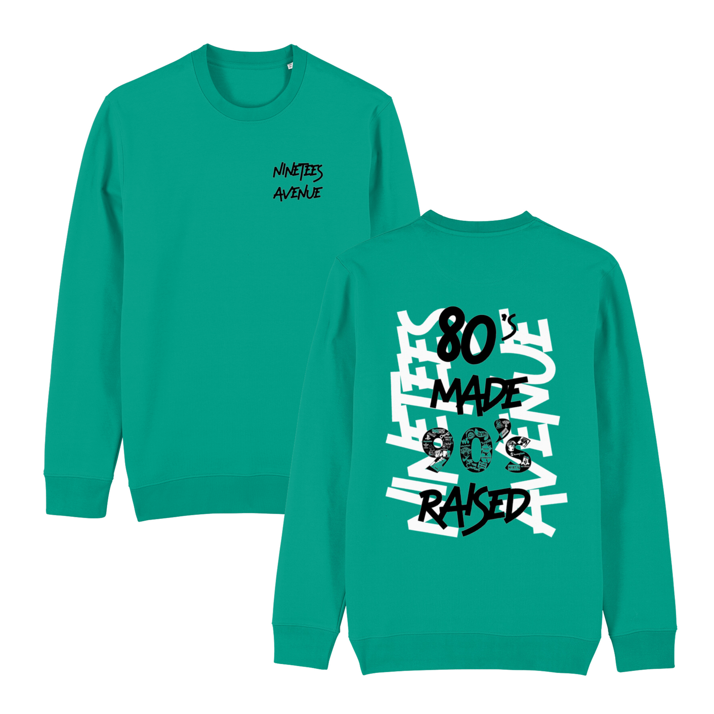 NINETEES ESSENTIALS 80S MADE 90S RAISED SWEATSHIRT