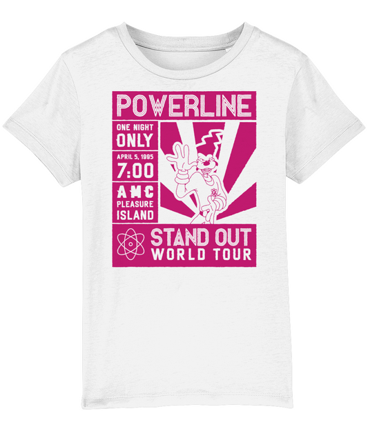 KIDS T-SHIRT POWERLINE WORLD TOUR RED