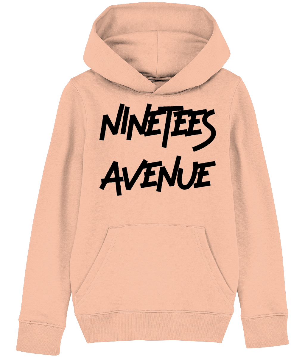 KIDS NINETEES ESSENTIALS BLACK-O-HOODIE