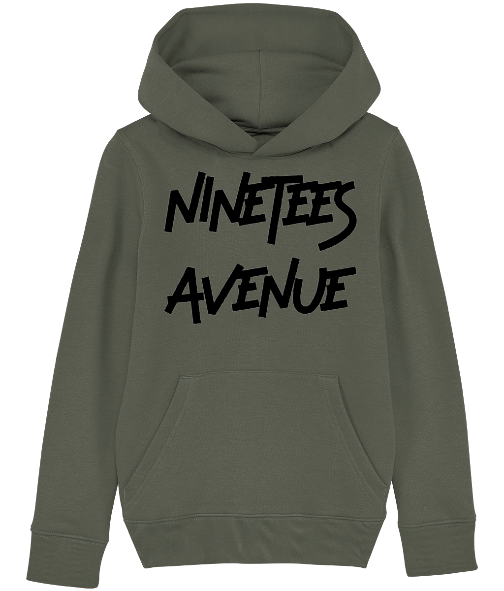 KIDS NINETEES ESSENTIALS BLACK-O-HOODIE