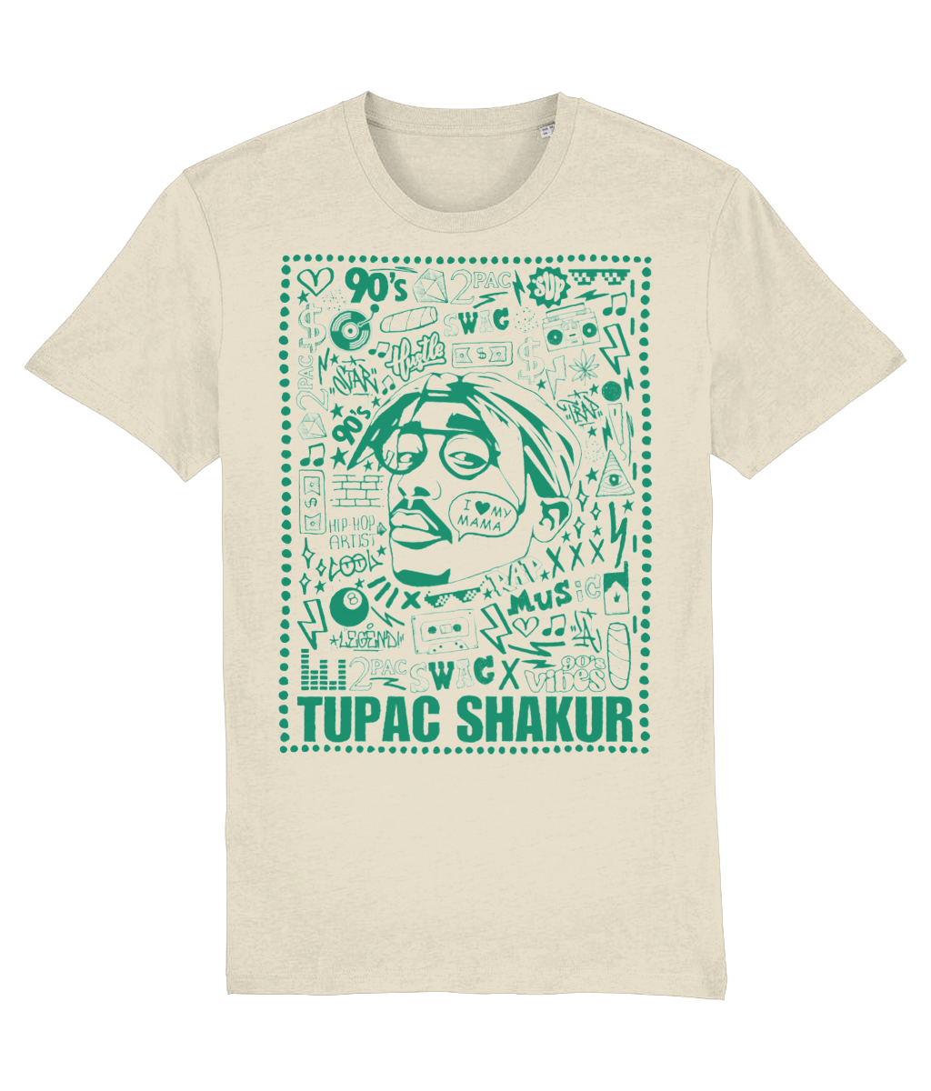 T-SHIRT TUPAC GREEN #6