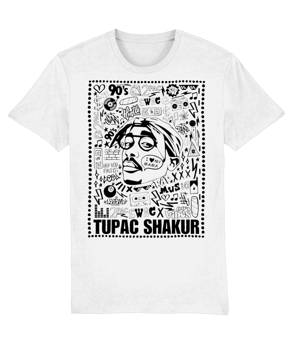 T-SHIRT TUPAC BLACK #6