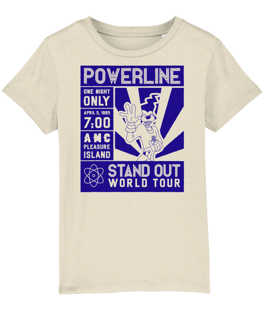 KIDS T-SHIRT POWERLINE WORLD TOUR BLUE