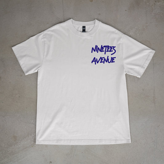ESSENTIALS TEE DOUBLE WHITE/BLUE