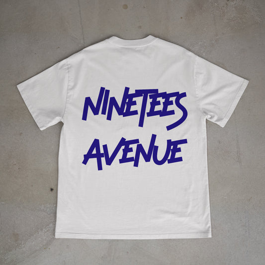 ESSENTIALS TEE DOUBLE WHITE/BLUE