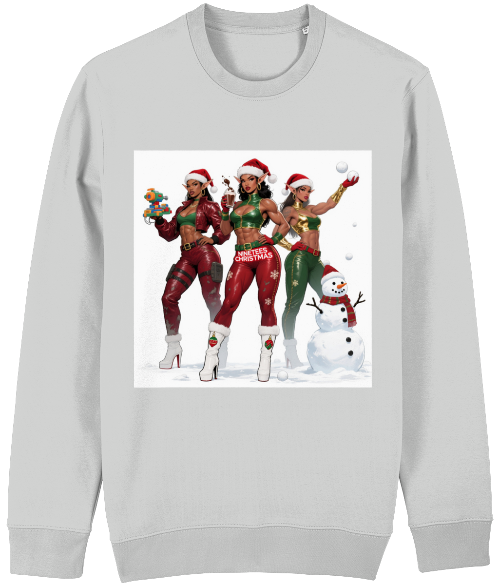 NINETEES CHRISTMAS FEMALE ELFS SWEATER