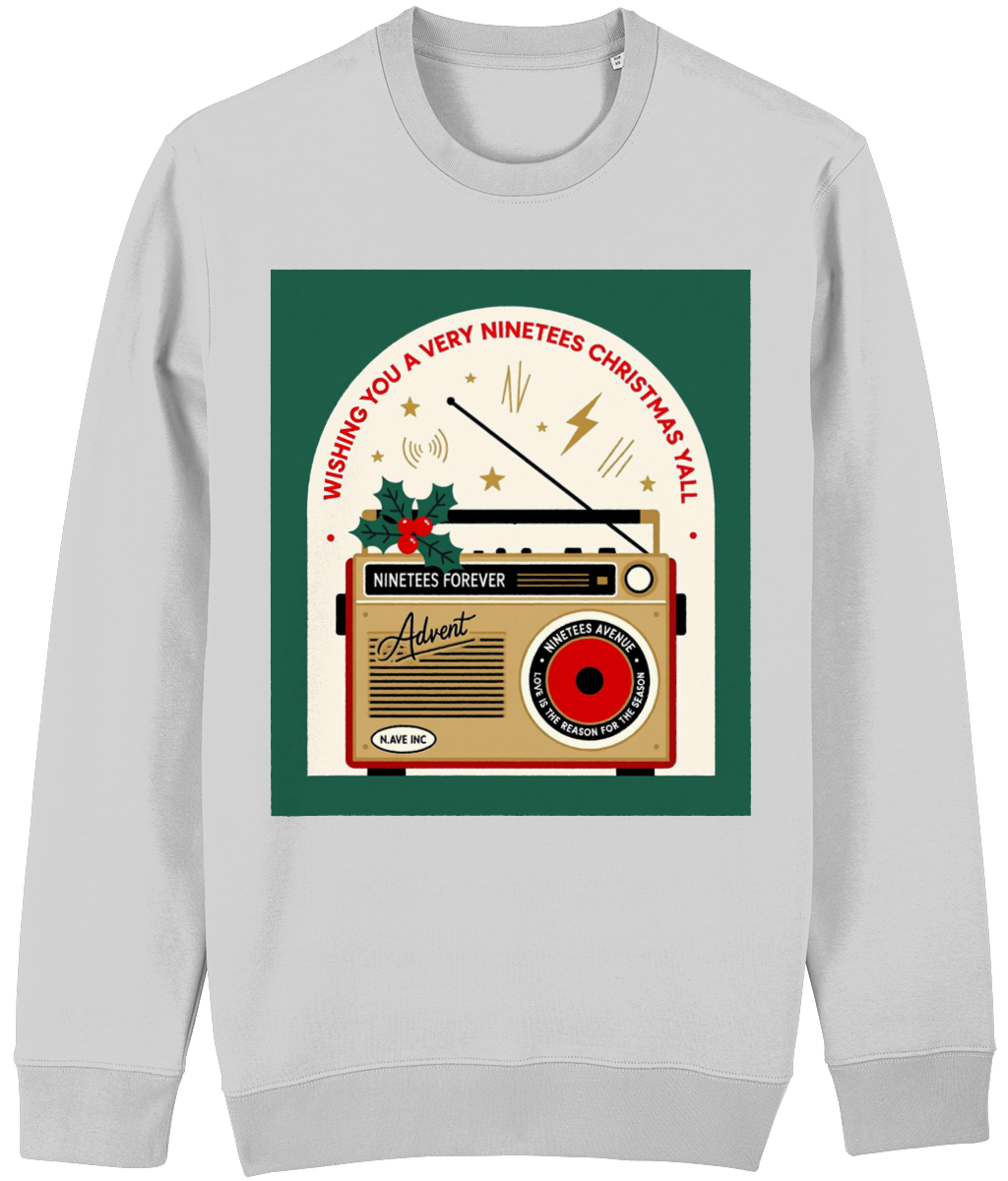 NINETEES CHRISTMAS RADIO SWEATER