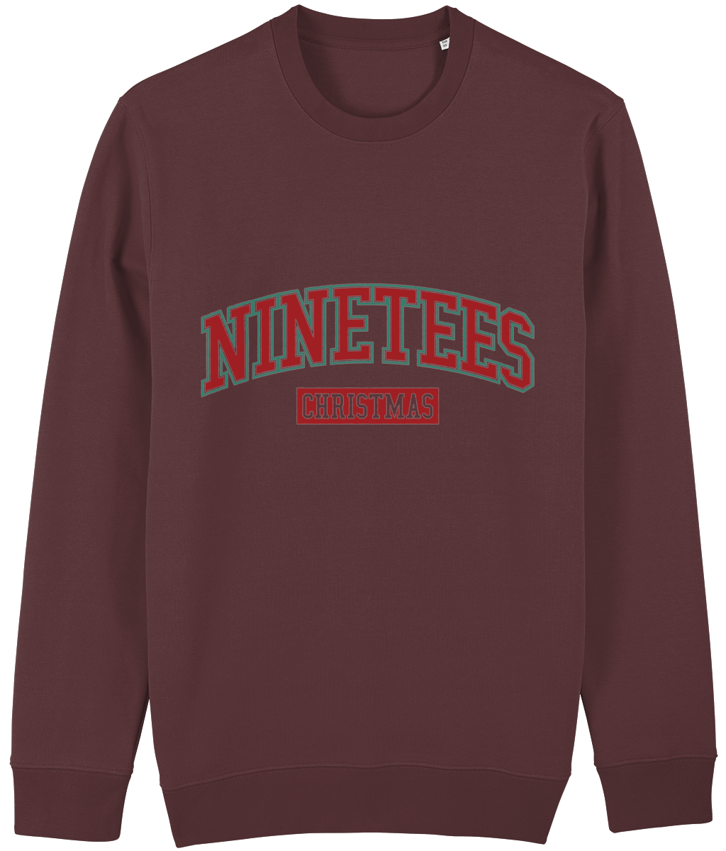 NINETEES CHRISTMAS VARSITY SWEATER