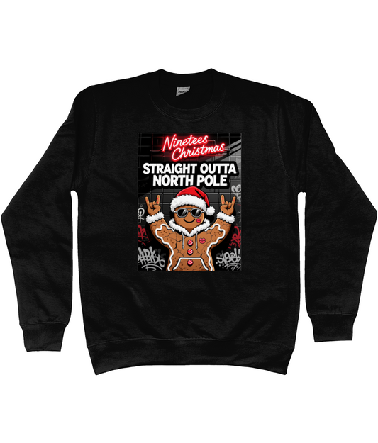 KIDS NINETEES STRAIGHT OUTTA NP CHRISTMAS SWEATER