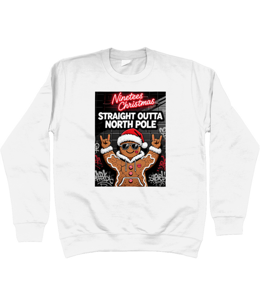 KIDS NINETEES STRAIGHT OUTTA NP CHRISTMAS SWEATER