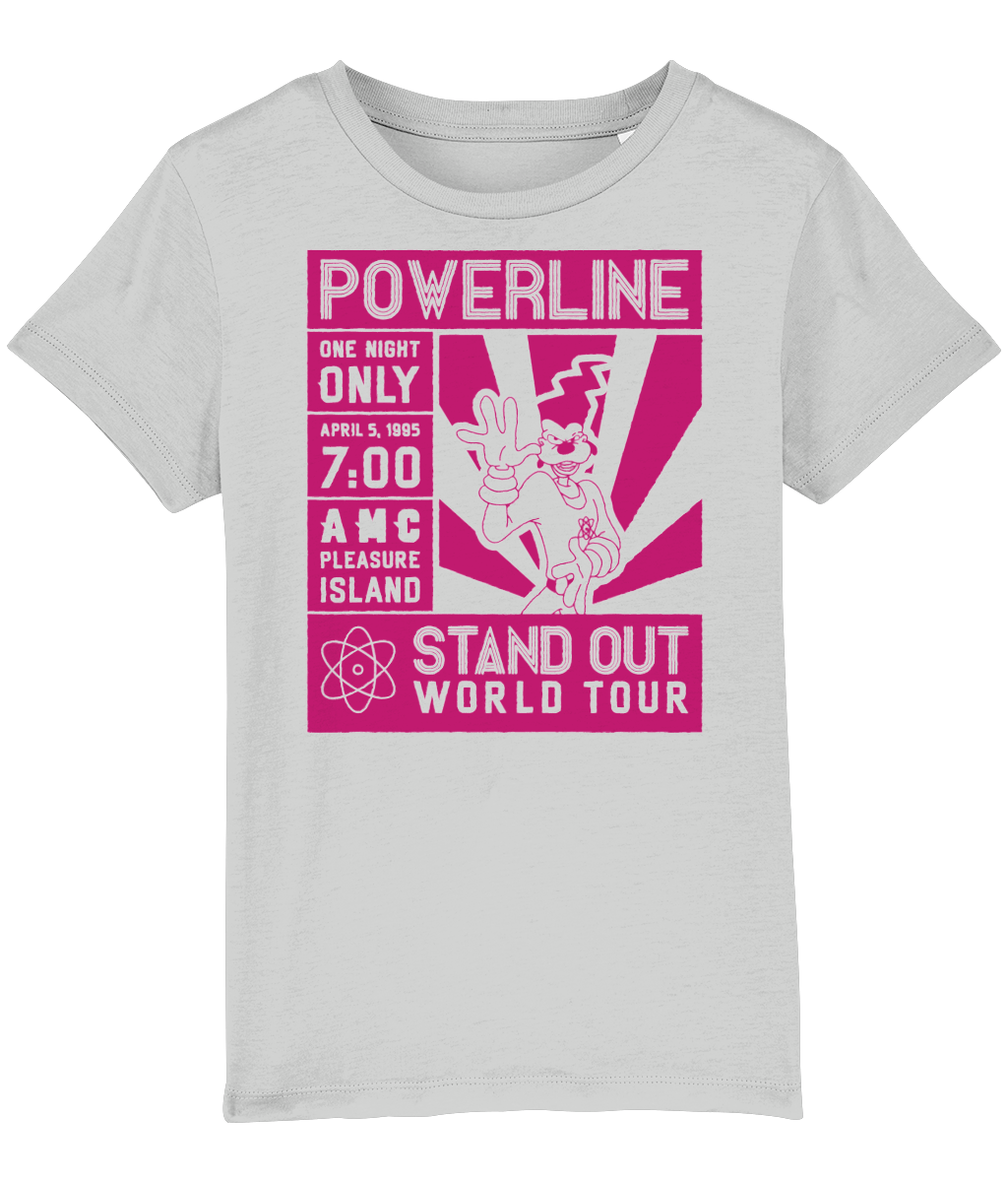 KIDS T-SHIRT POWERLINE WORLD TOUR RED