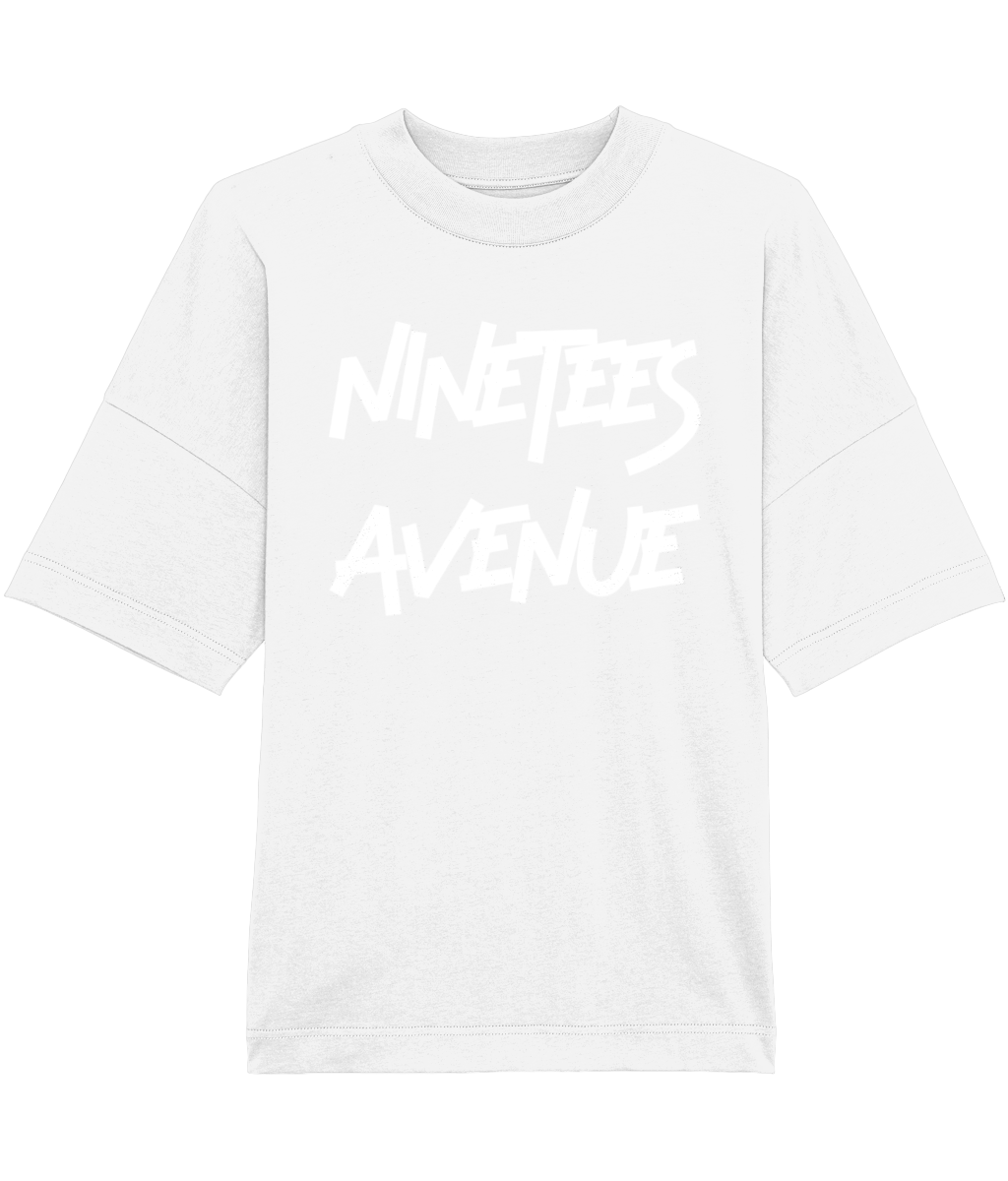 NINETEES ESSENTIALS OVERSIZED WHITE-O-SHIRT