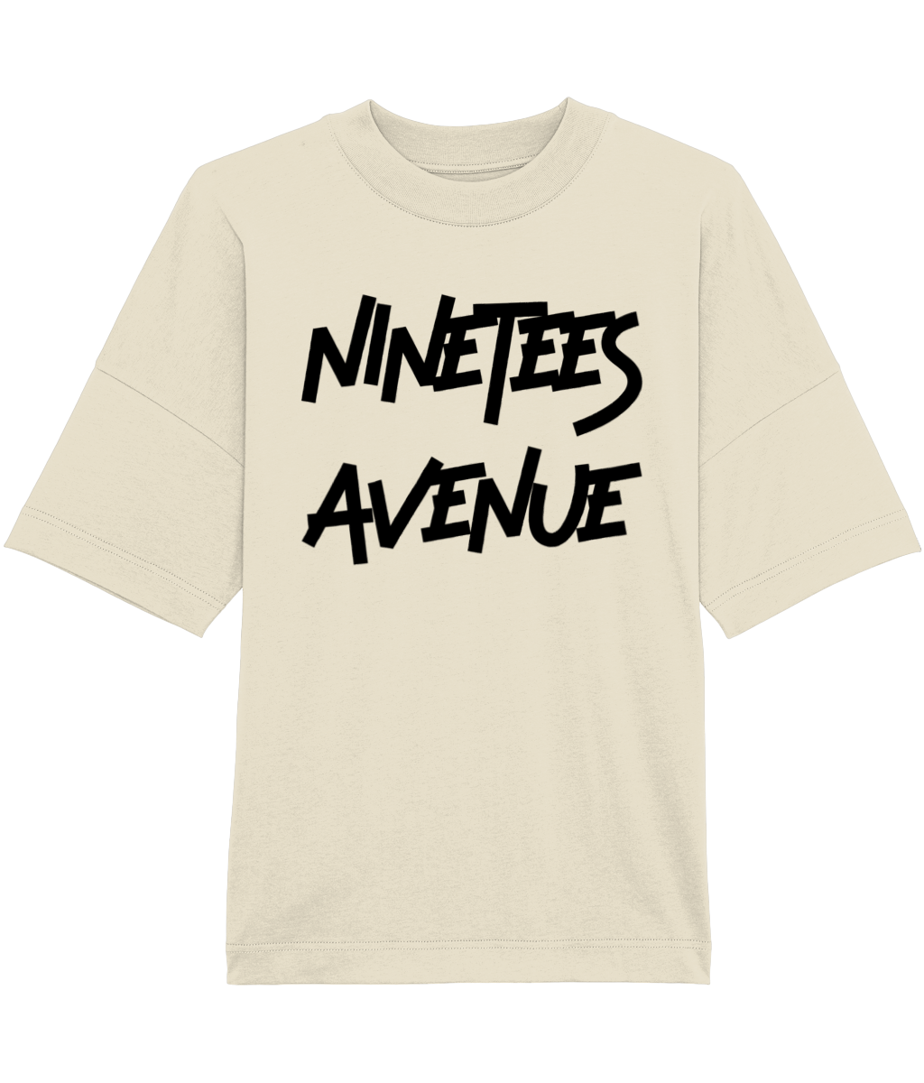 NINETEES ESSENTIALS OVERSIZED BLACK-O-SHIRT