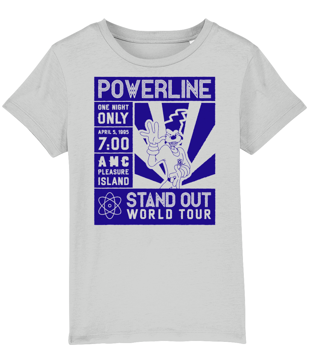 KIDS T-SHIRT POWERLINE WORLD TOUR BLUE