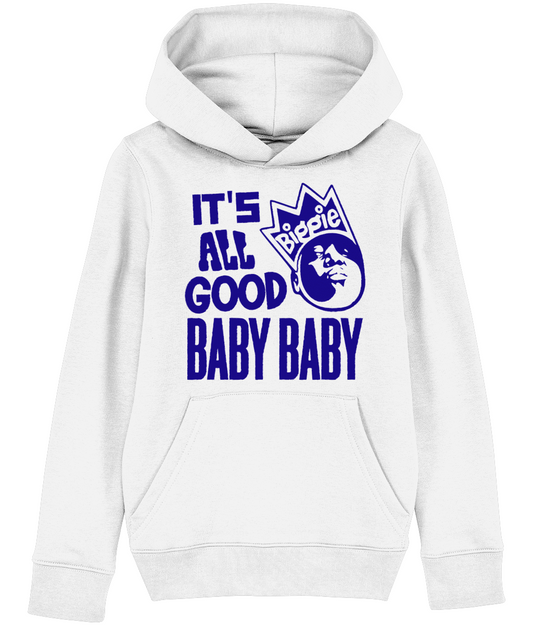 KIDS HOODIE BIGGIE BABY BLUE