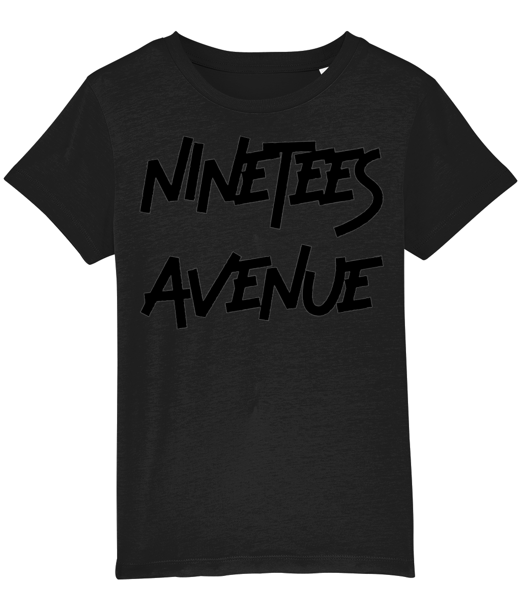 KIDS NINETEES ESSENTIALS BLACK-O-SHIRT