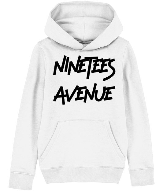 KIDS NINETEES ESSENTIALS BLACK-O-HOODIE