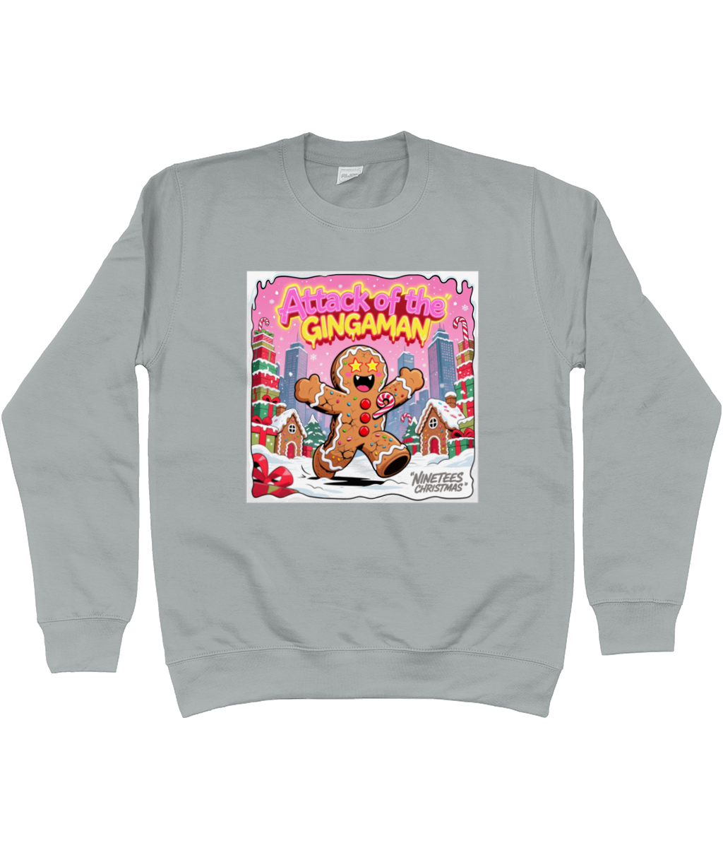 KIDS NINETEES CHRISTMAS GINGAMAN SWEATER